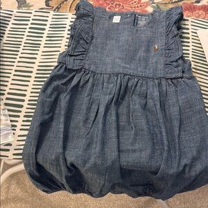 Ralph Lauren Denim Blue girl’s romper dress .